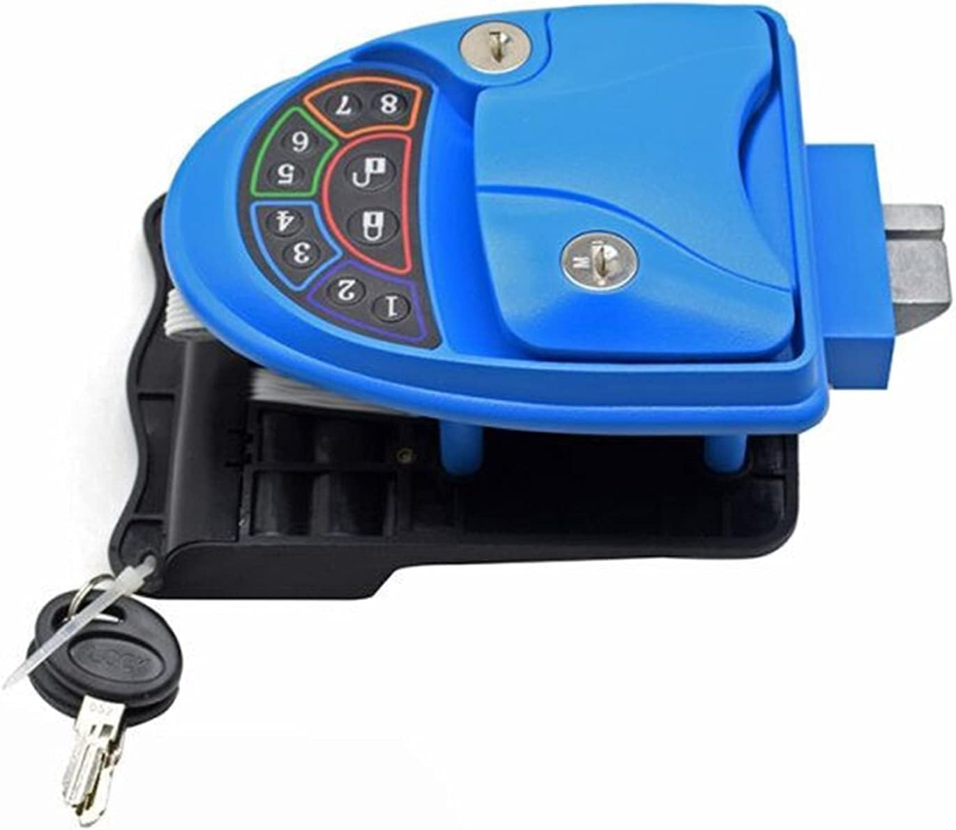 Flyafish RV Door Latch Auto RV Modified Electronic Lock, Smart Fingerprint Remote Control Password Three-in-one for Camper Door Latch Handle Replacement