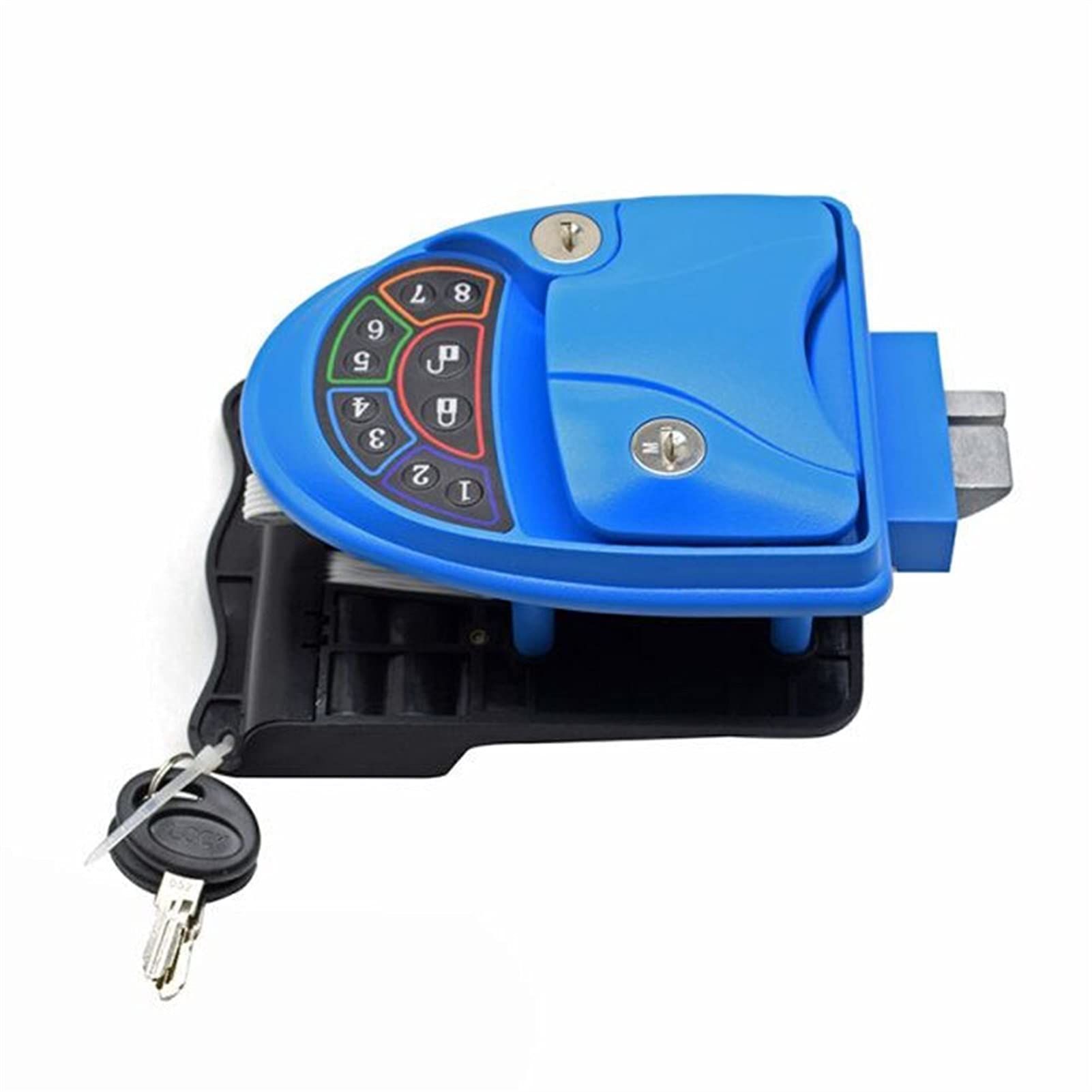 Flyafish RV Door Latch Auto RV Modified Electronic Lock, Smart Fingerprint Remote Control Password Three-in-one for Camper Door Latch Handle Replacement