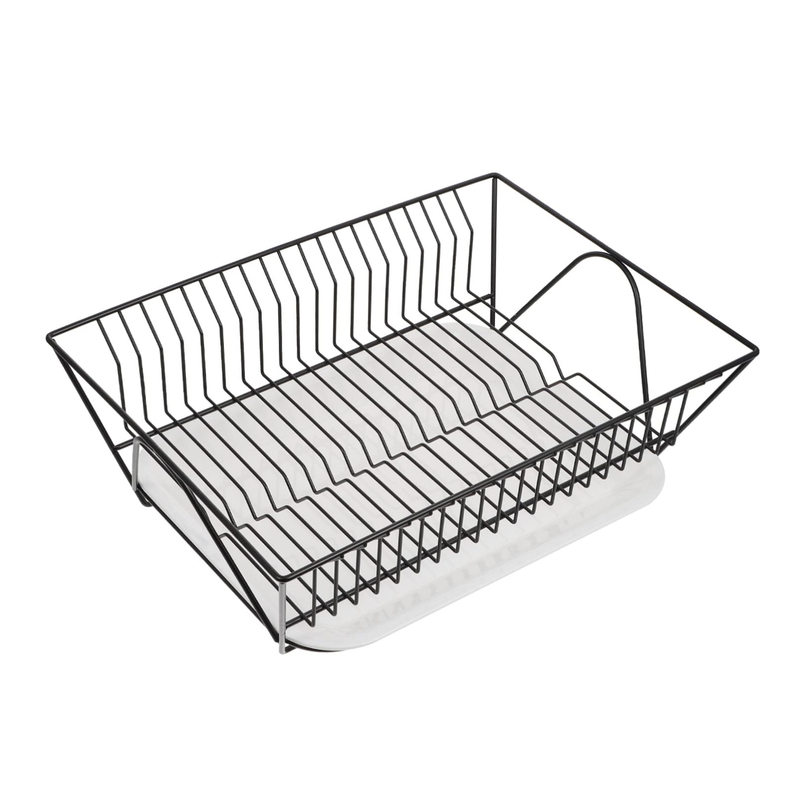 Cabilock Porte-assiettes Cuisine en Acier Inoxydable Noir, 1 Set