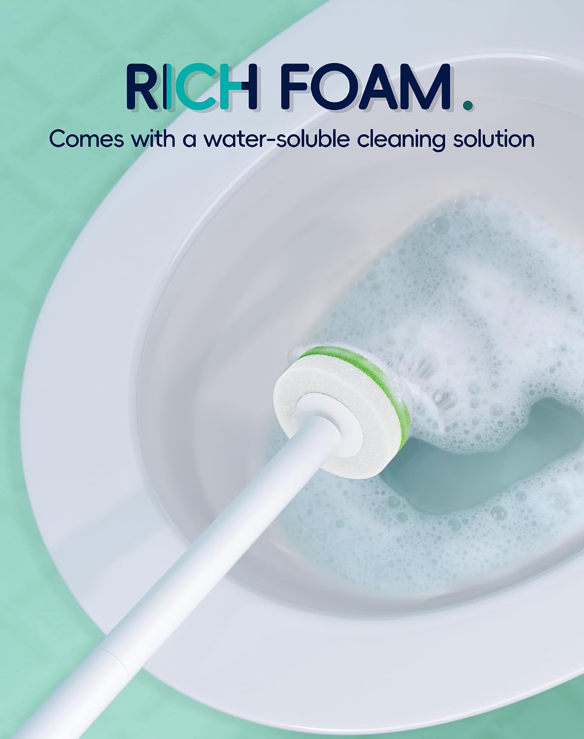 Disposable Toilet Cleaning System - Toilet Brush Kit with 36 High-Performance Refills, Wall Mounted Toilet Brush and Holder for Deep Cleaning Bathroom (2 Toilet Brush+56 Refills) image 3