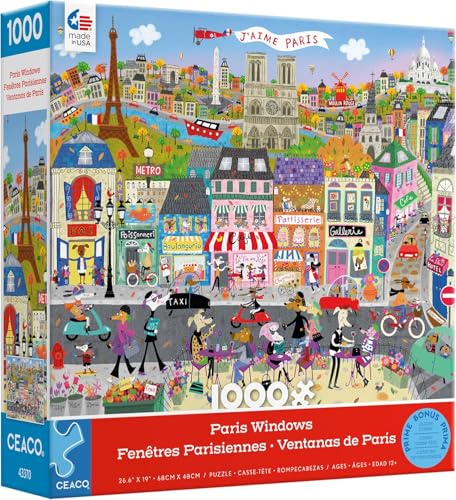 Ceaco - Vitrines de magasin - Fenêtres de Paris - Puzzle de 1000 pièces