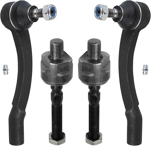 Miniatura 103 de Detroit Axle - 4 barras de acoplamiento delanteras para Hyundai Elantra Forte Koup Forte5, 4 extremos de barra de acoplamiento interiores y