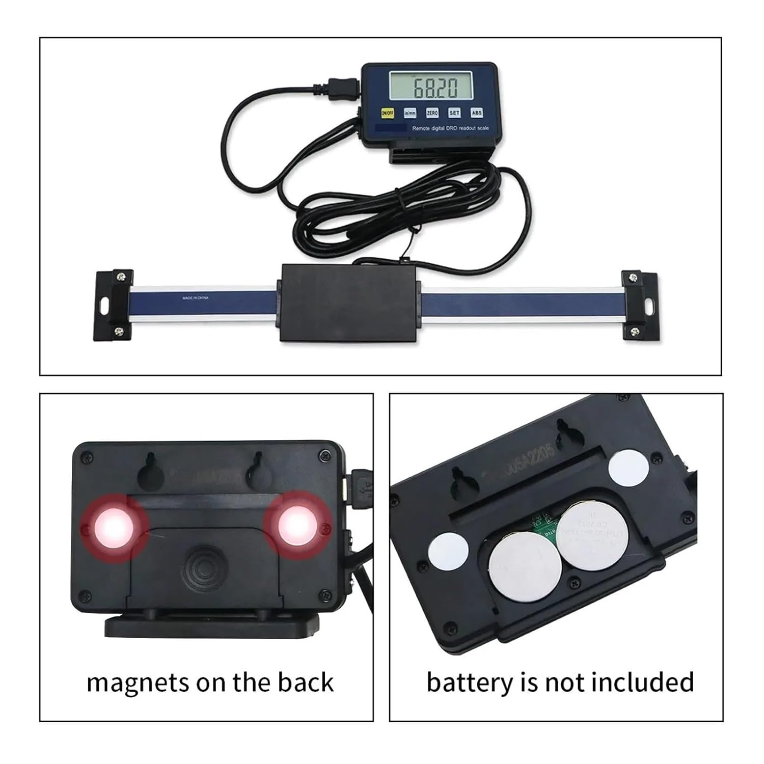 0-150mm/0-200mm/0-300mm 0.01mm Magnetic Digital Display Digital Linear Scale(0-200mm)