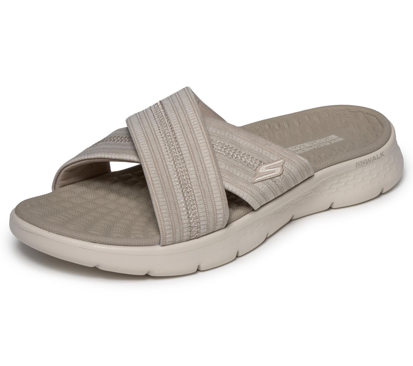 Skechers Women's Go Walk Flex Sandal Impressed, Brown, 5 UK