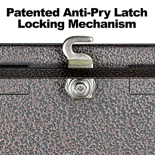 Mail Boss 7412 High Security Steel Locking Wall Mounted Mailbox-Office Comment Letter Deposit, Black Drop Box & Hy-Ko Products Mm-2 Self Adhesive Vinyl Numbers And Letters 1" High #TOP2