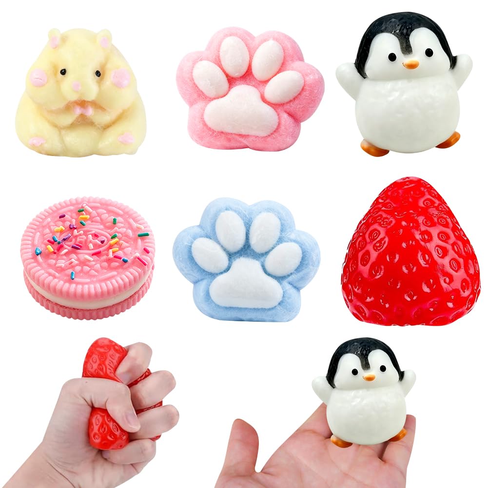 Squishy Fidget Toys, Fidget Stress Toys, Square Stress Relief Sensory Cubes for Kids & Adults, Sensory Squeeze Toy Hand Exercise, for Relax Tension - 6pcs Halloween Vampire Cape