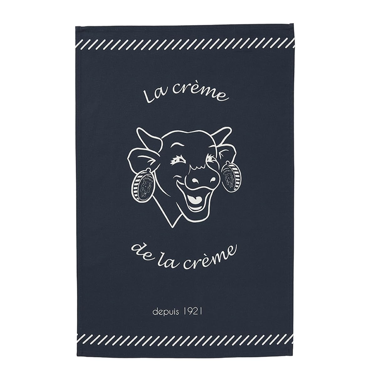 Coucke Printed Cotton Tea Towel, 50 x 75 cm, Laughing Cow