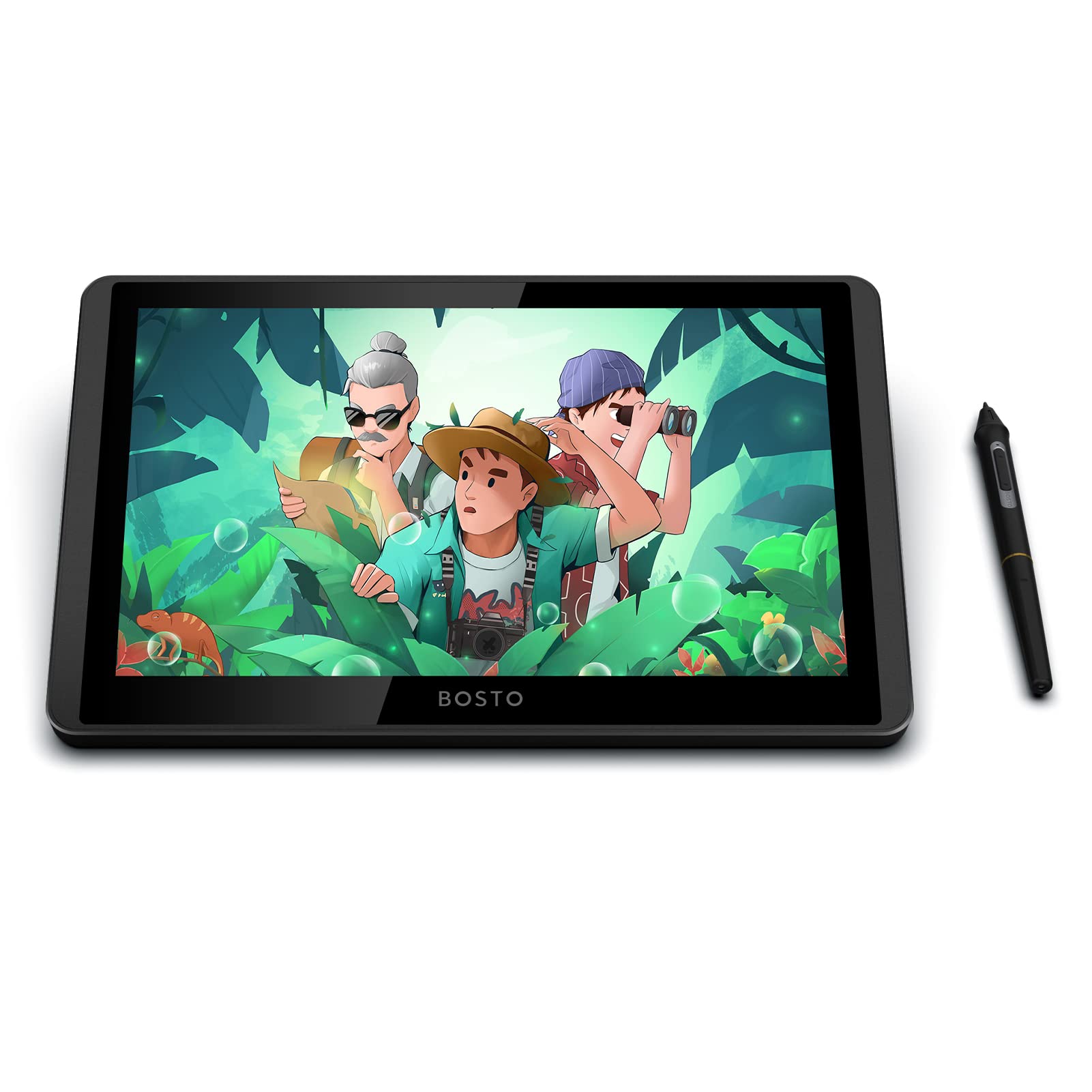 Yosoo Bosto 12HD-A H-IPS LCD Graphics Drawing Tablet Monitor 11.6 Inch 1366x768 Display 8192 Pressure Level Tilt Function for MacOS Users Drawing-image-14