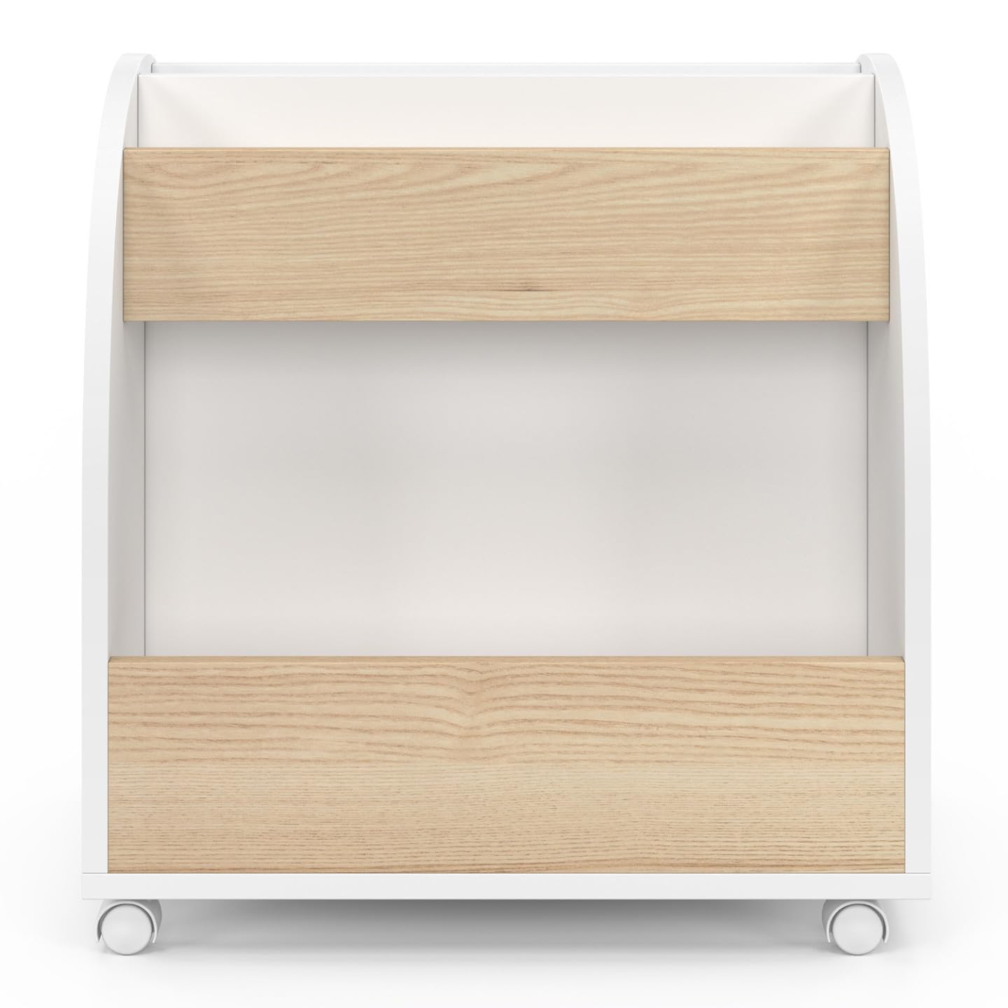 IDMarket - Bibliothèque pour Enfant Andreas sur roulettes hêtre et Blanc