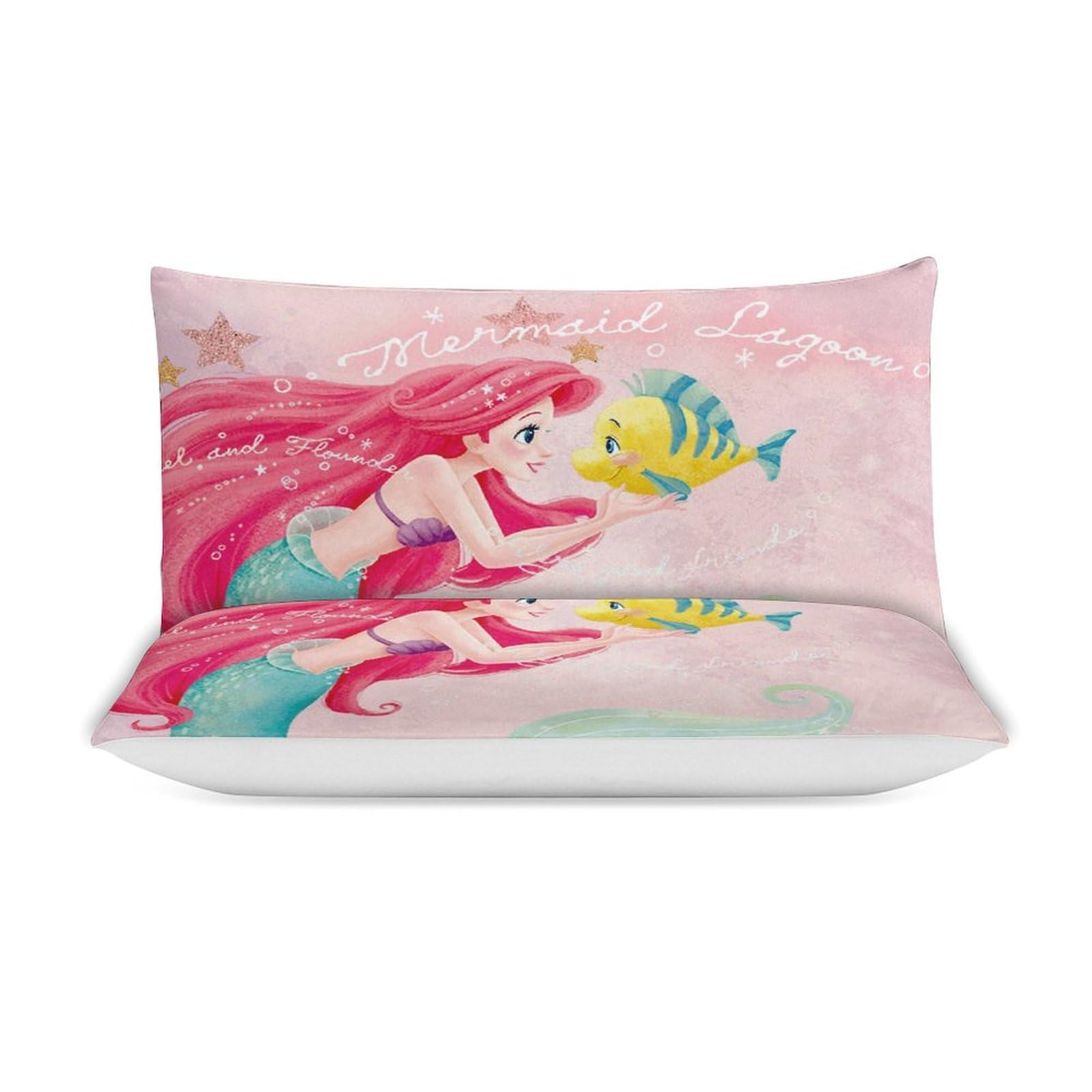 リトルマーメイド　ベッドカバー Disney ディズニー リトルマーメイド すっぽりシーツ シングル