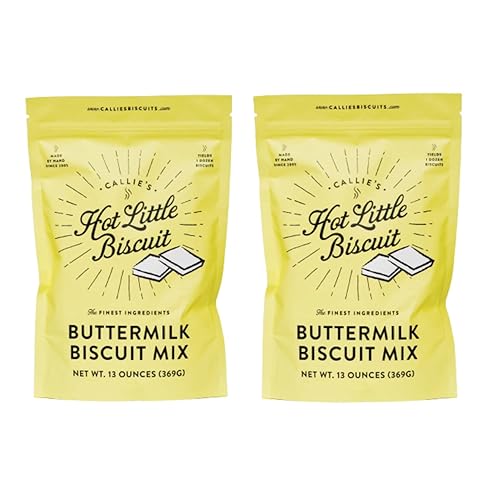 Callie's Hot Little Biscuit s Mezcla de galletas de suero de leche Rápida, fácil, deliciosa Receta sureña 2 bolsas de mezcla de galletas 13