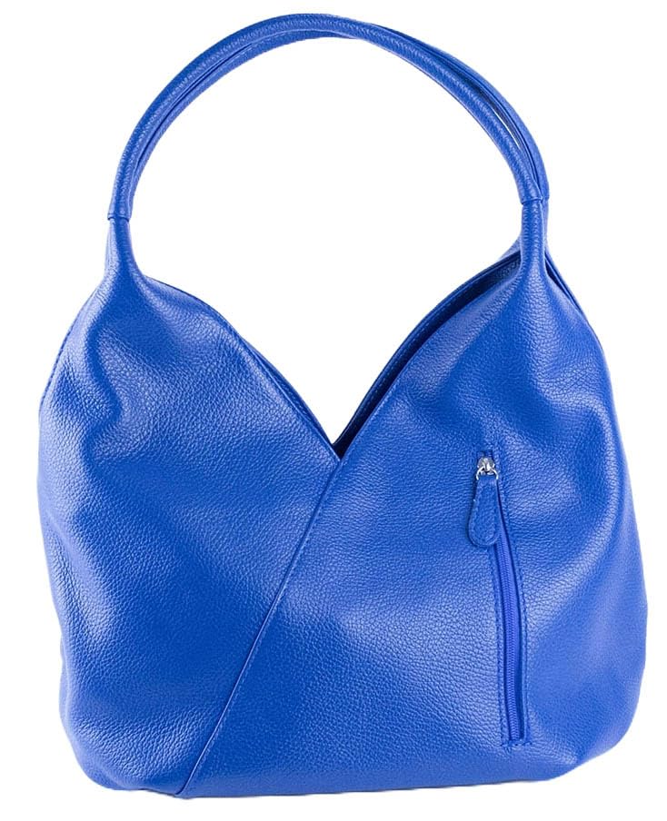 Sac à main en cuir italien bleu pour le travail et les week-ends