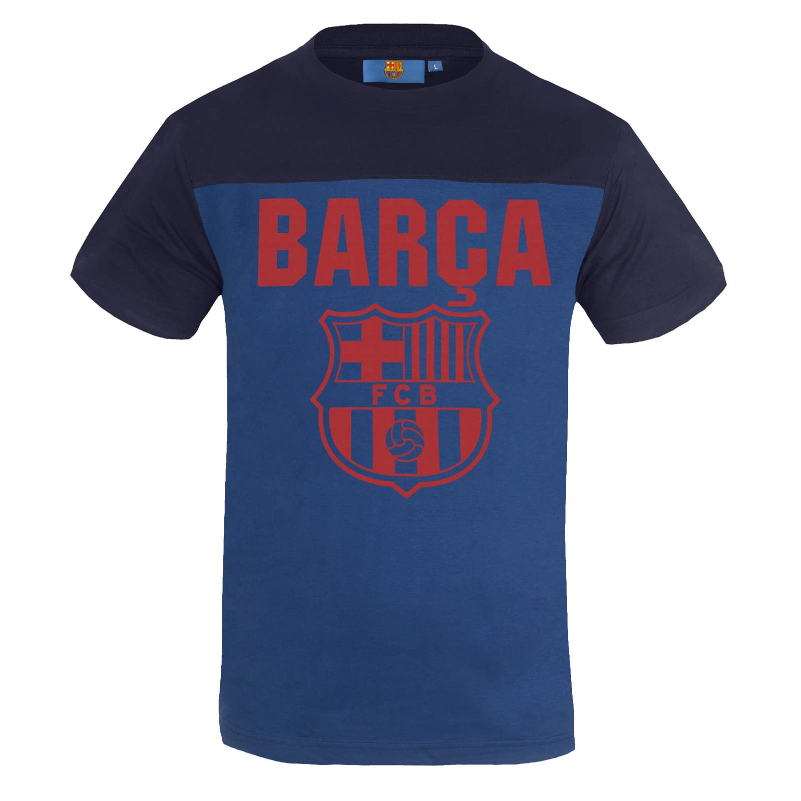 Fc Barcelona Men's Blue Official Football Gift Graphic T-Shirt Xxl