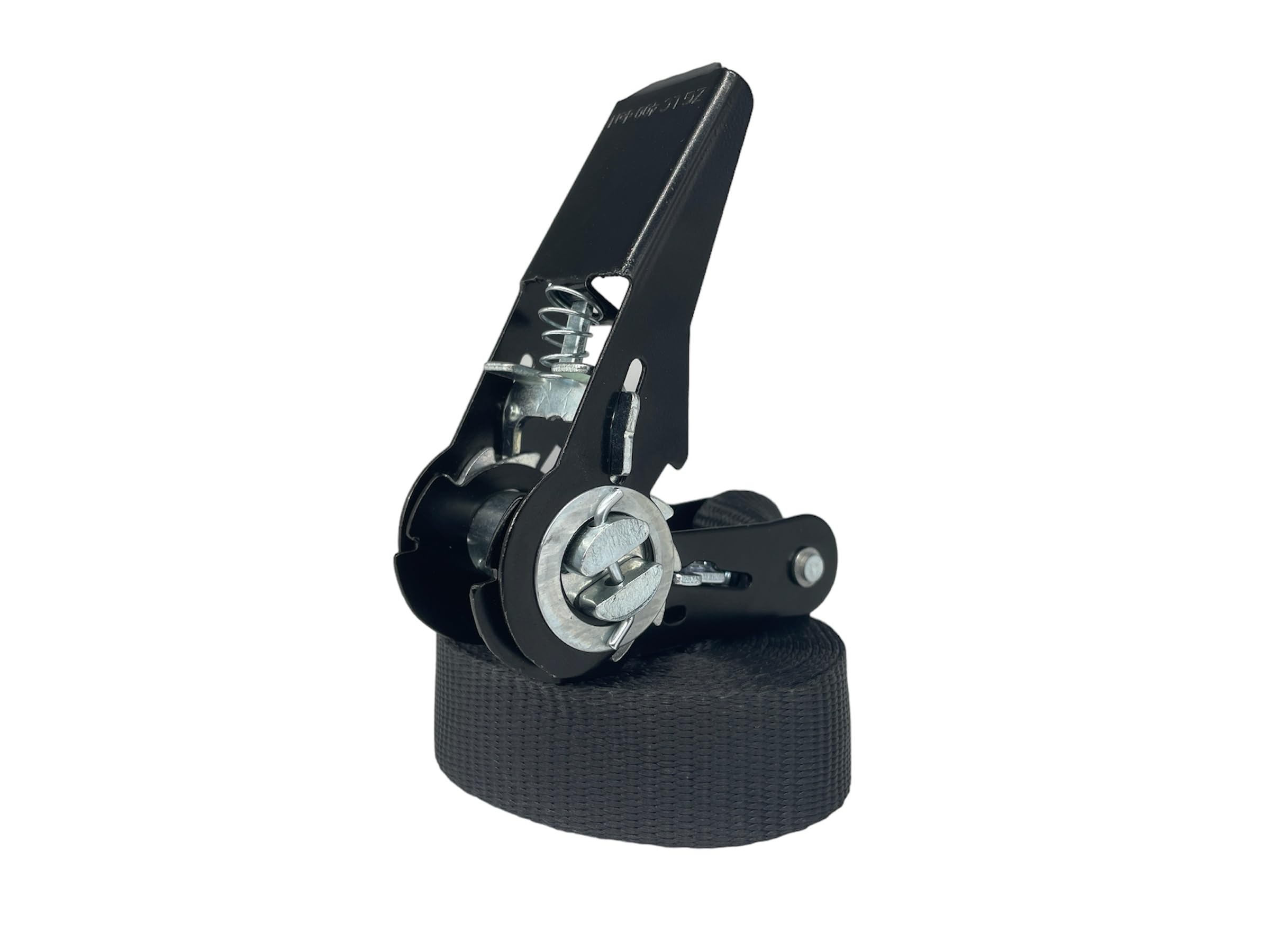 Umreifungsgurt 25 mm Set 10-6,0 m | schwarz | mit Druckratsche | 1-teilig | Spanngurt | Zurrgurt mit Ratsche | Ladungssicherung Pkw (Set 10-6,0 m)