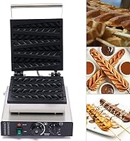Vista 10 de Máquina de gofres comercial, máquina de gofres antiadherente, máquina de gofres para restaurante que hace gofres individuales con controles
