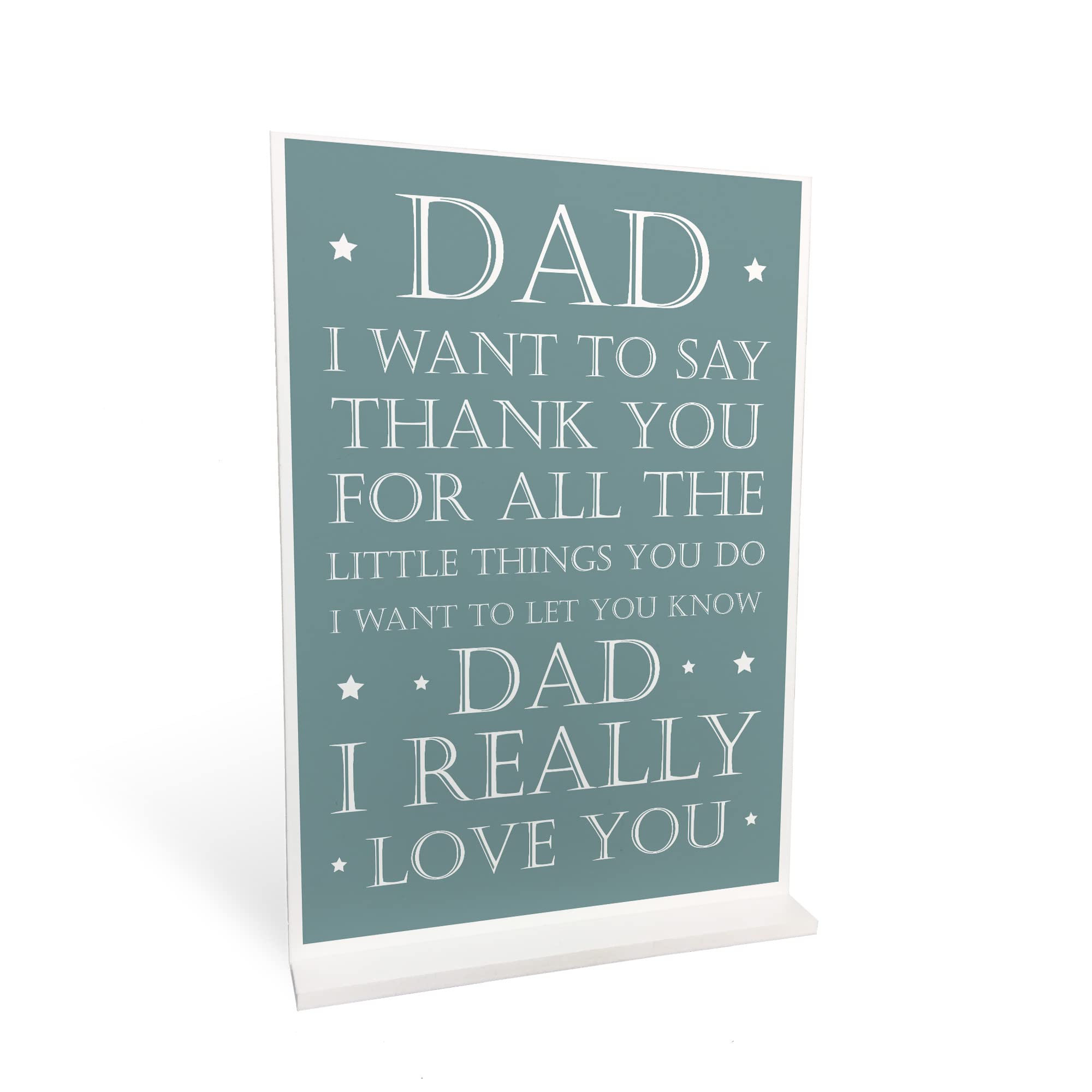 Red Ocean Dad Gifts Standing Plaque Birthday Fathers Day Gift For Dad Thank You Gift For Dad Gift For Him