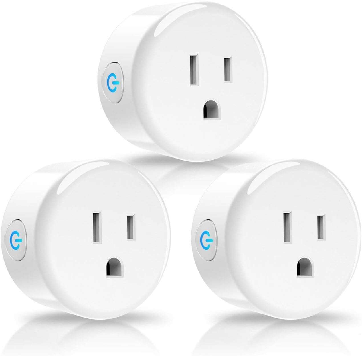 WiFi Smart Plug Mini,YTE Wireless Smart Outlet Compatible With Alexa Echo,Google Home,IFTTT for Voice Control,Remote Control your Devices with Timing Function from Anywhere,No Hub Required(3Packs)