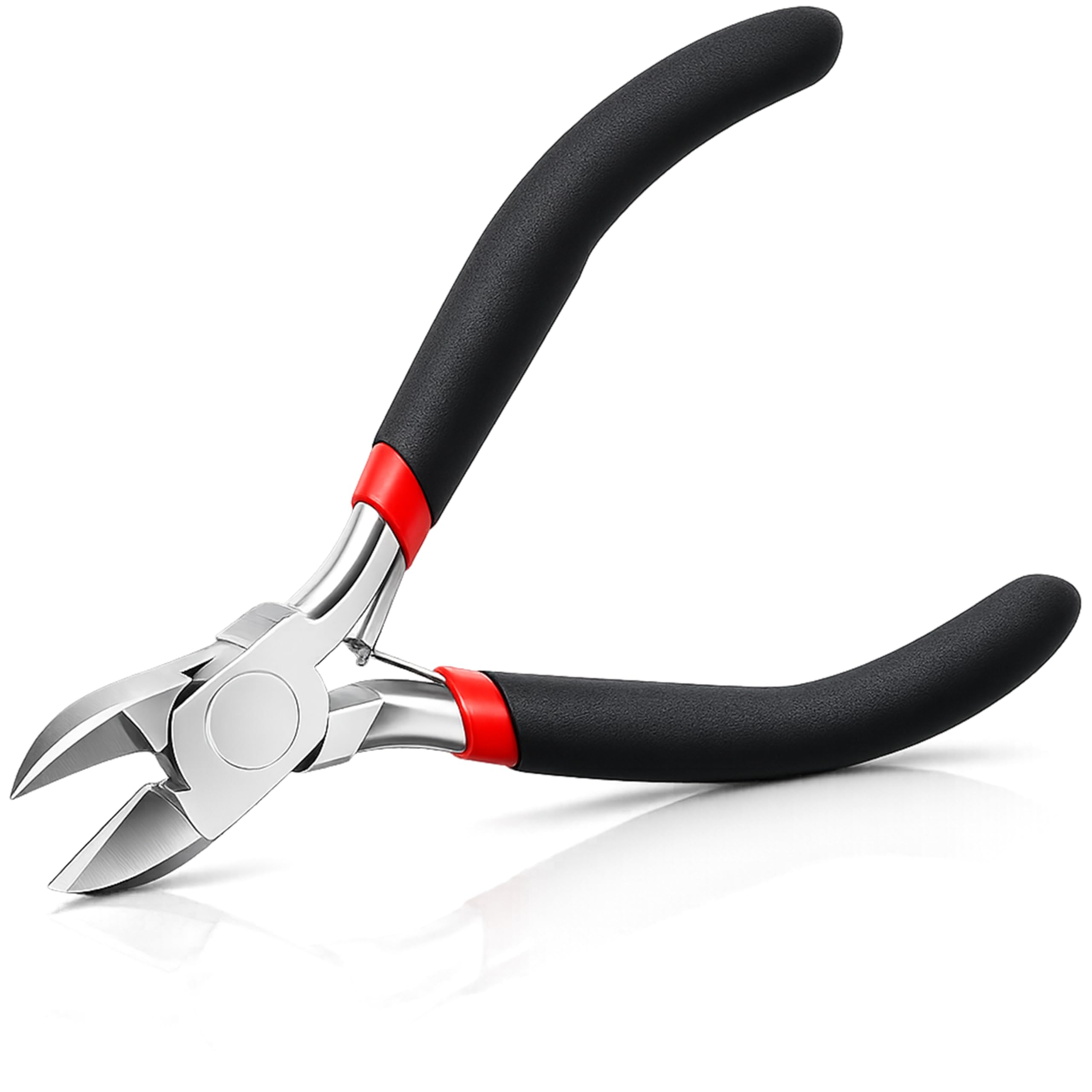 Zuvo Wire Cutters 6 Inch - Heavy Duty Side Cutters and Wire Snips, 160mm | Hardened steel blades, flush cutter for jewellery wire, spring-loaded return, cuts 2.5mm cable, cable tie snips