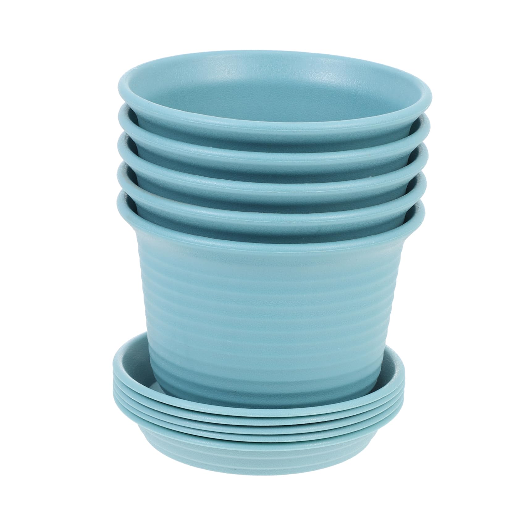 Pot de fleurs épais ibasenice lot de 5 conteneurs pour plantes d'intérieur et balcon
