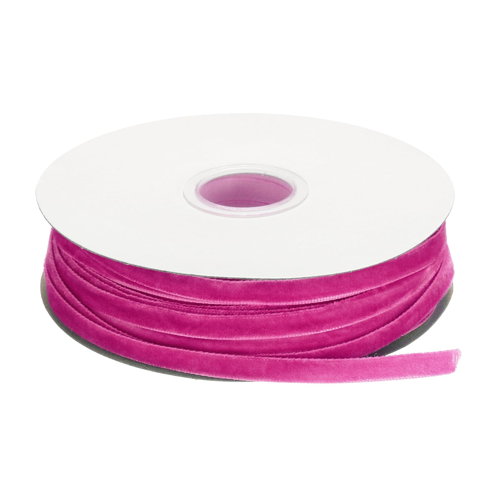 sourcing map Velvet Ribbon 1/4 Inch x 50 Yard Single Face Spool Silky Velvet Fabric for Bouquets DIY Crafts Gift Wrapping Wedding Party Rose Red