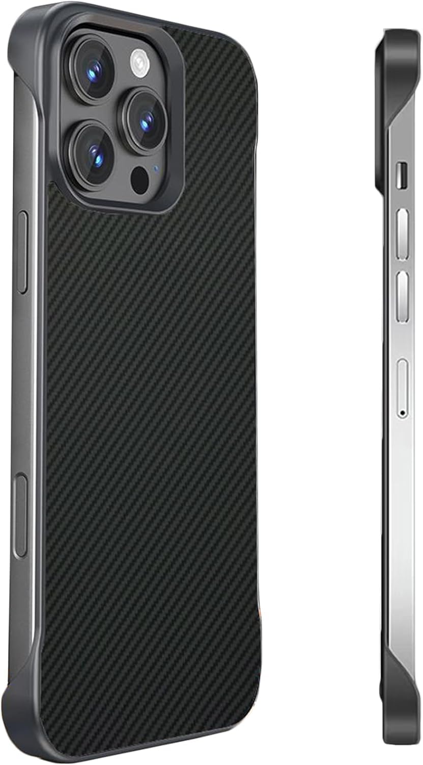 Coque carbone iPhone 15 Pro Max haut de gamme sans bordure ES - 8
