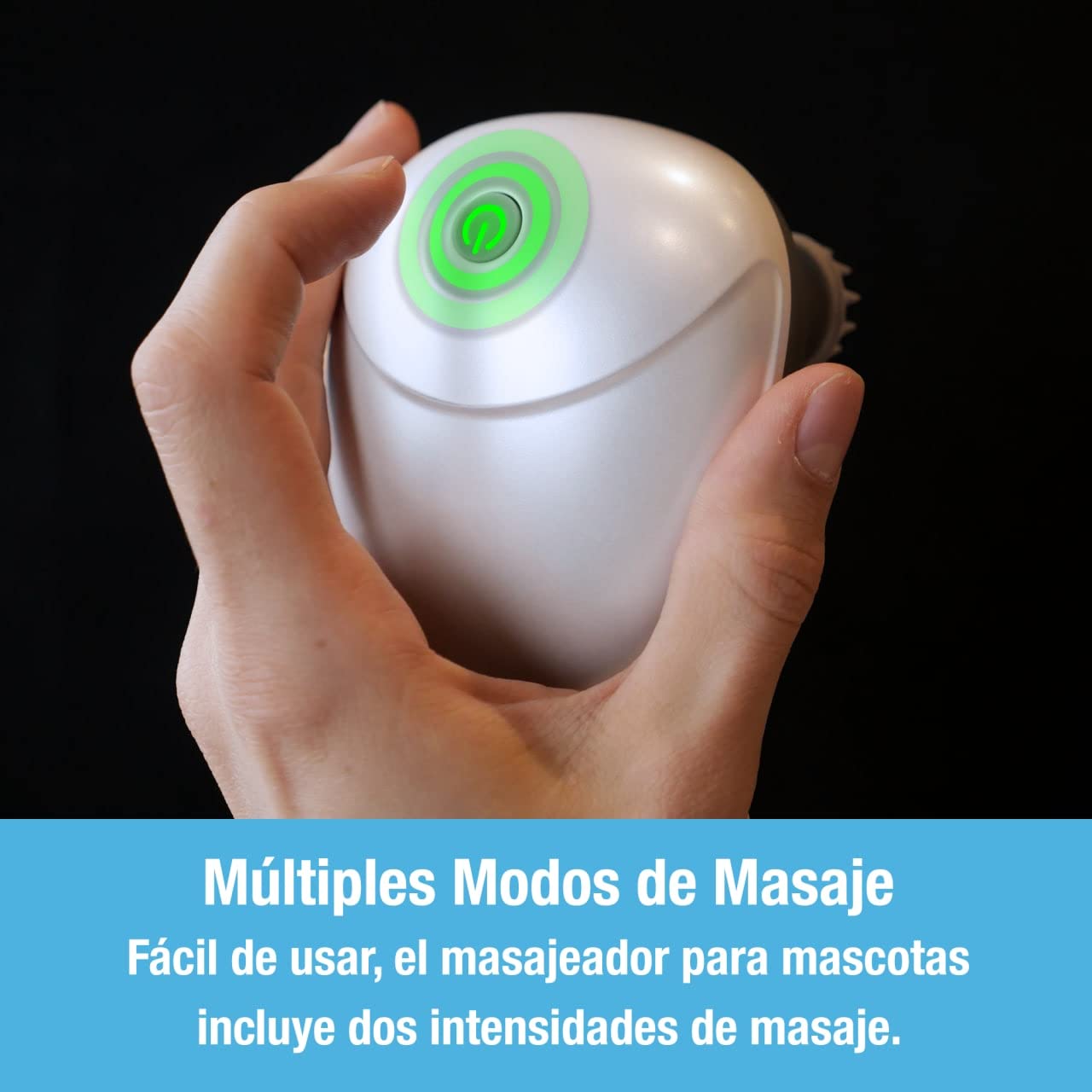 Masajeador de mascotas manual para perros y gatos de Tilcare - Masajeador de perros y de gatos eléctrico - Rascador de cabeza y espalda para aliviar la tensión, los músculos tensos y la rigidez