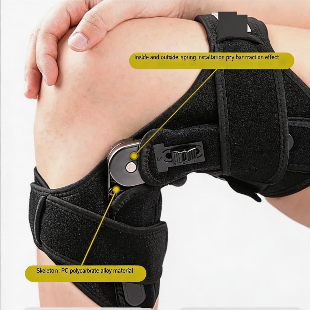 Booster de Soutien du Genou exosquelette for la Marche et la montée des escaliers, attelle de stabilité articulaire for Usage Quotidien d'âge Moyen et des Personnes âgées