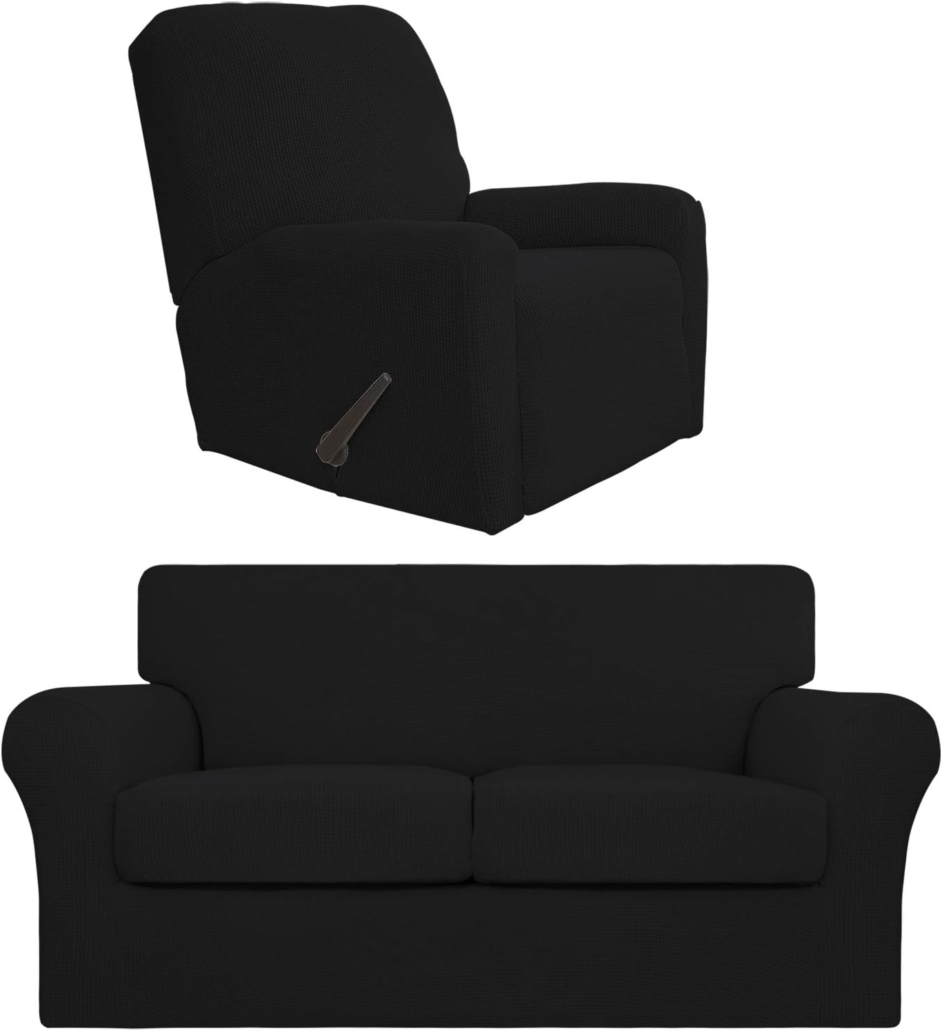 EasyGoing Product Bundles Stretch Loveseat Cover，Recliner