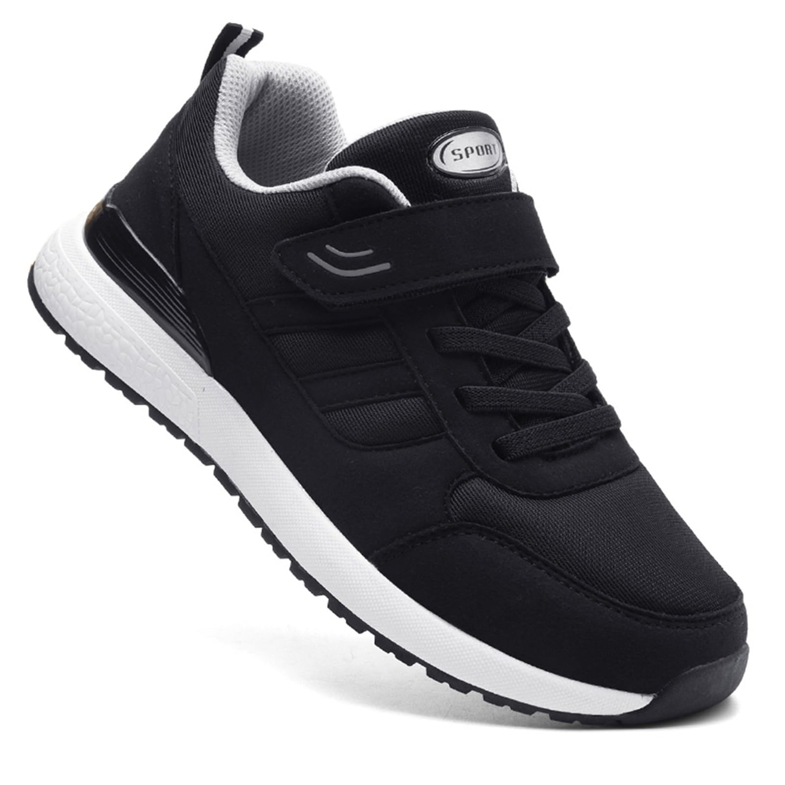 Scarpe Uomo Extra Larghe e Leggere Scarpe Casual per Piedi Gonfi Scarpe Senior con Chiusura