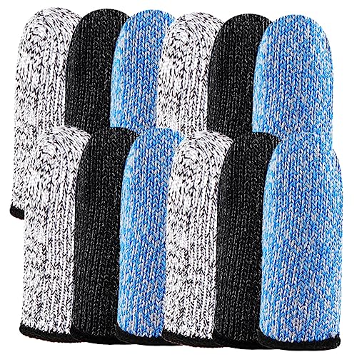 FOMIYES Finger Guard Sleeves 6 Pack Cut Proof Finger Covers for Sewing Sculpture Portable Protection