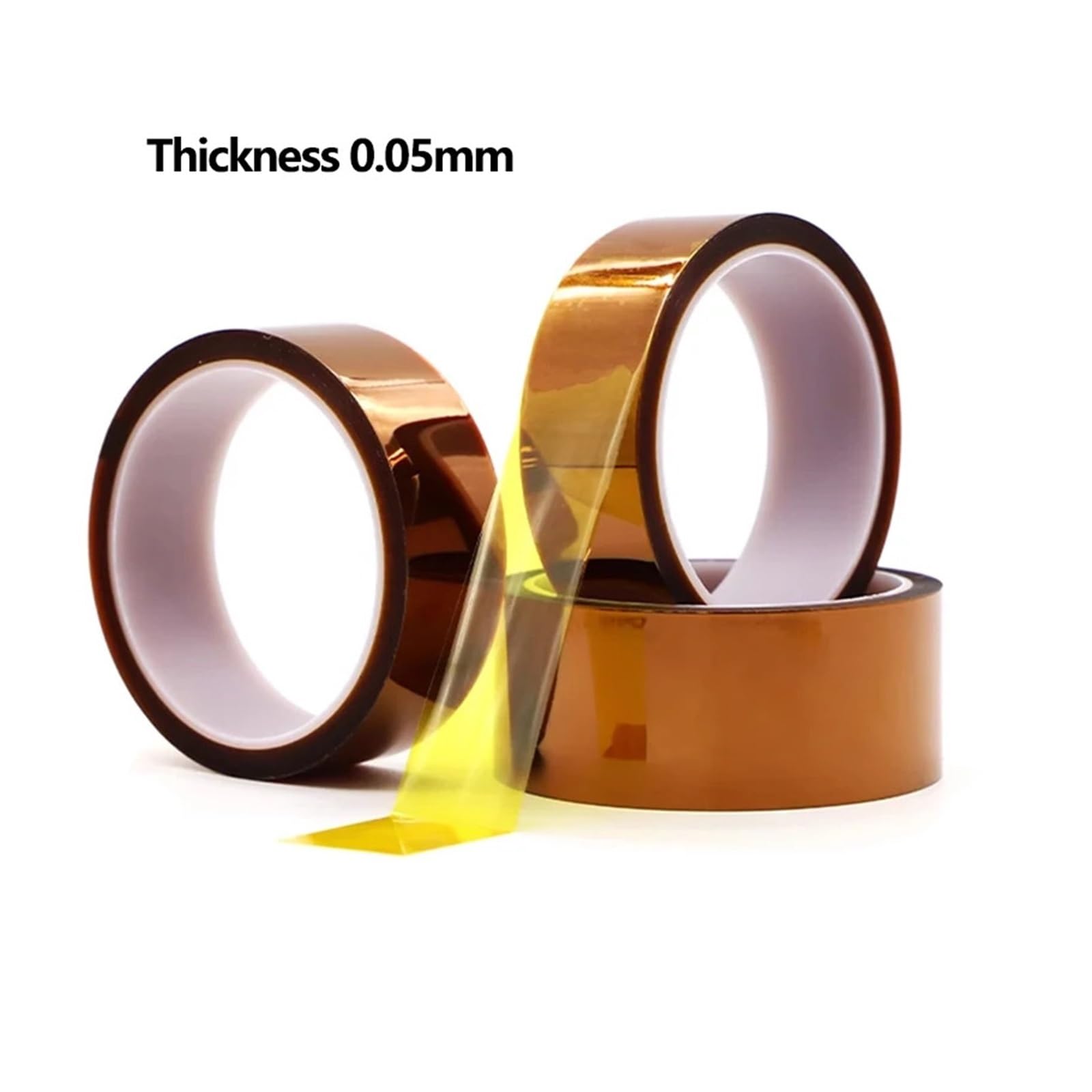 Nastro Isolante Da 3-100 Mm Ad Alta Temperatura BGA Poliimmide Adesivo Protezione Del Pannello Di Stampa 3D per mascheratura/saldatura/batteria(5 Rolls,33 M_0.06MM_40MM)