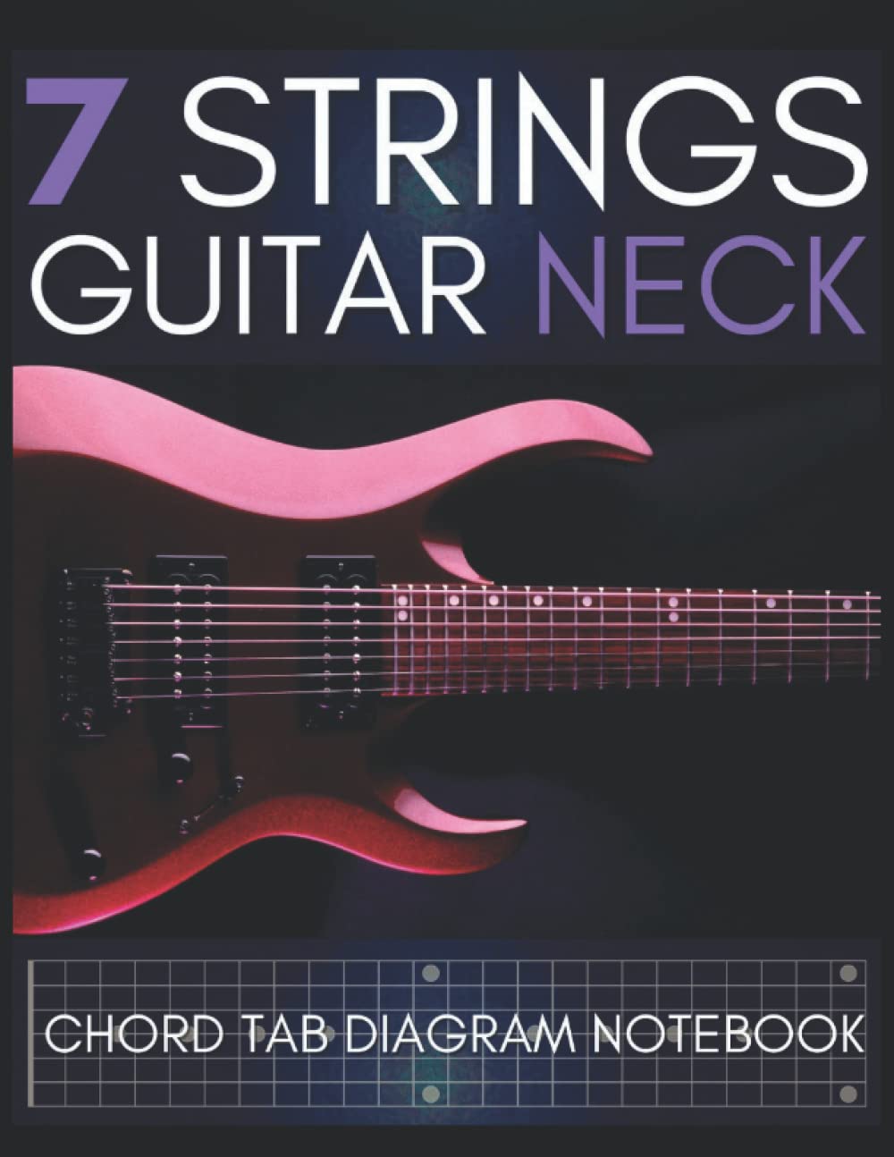 Buy 7 Strings Guitar Neck Chord Tab Diagram Blank Sheet Music paper