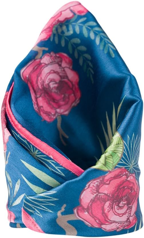 KOLOROBIAMisty Morning Roses Pocket Themed Based Pocket Square,Floral Pocket square, Pocket Square for Men
