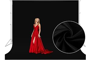 10x10 FT Black Muslin Backdrop Photography Black Large Photo Backdrop Curtain