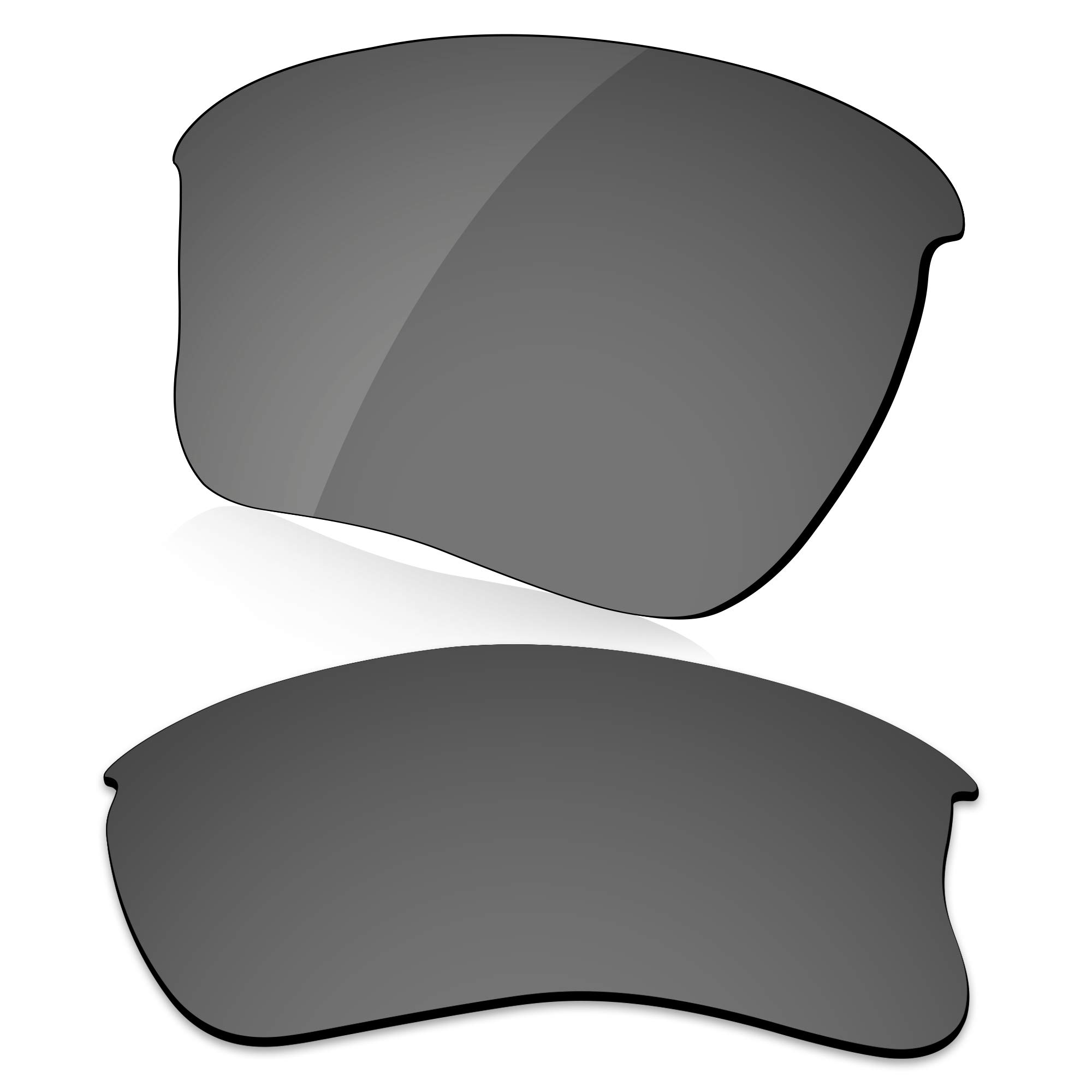 Lenzreborn Men's Bright Black - Polarized Mirrored Polarized Lens Replacet For Oakley Half Jacket Xlj Sunglass