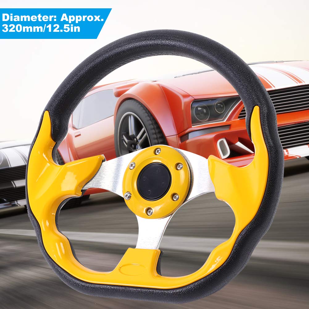 Aluminium-PVC-Sport-Lenkrad-Upgrade, Auto-Innenraum-Stil, 12,5-Zoll-Drift-Lenkrad für Auto-modifiziertes Zubehör