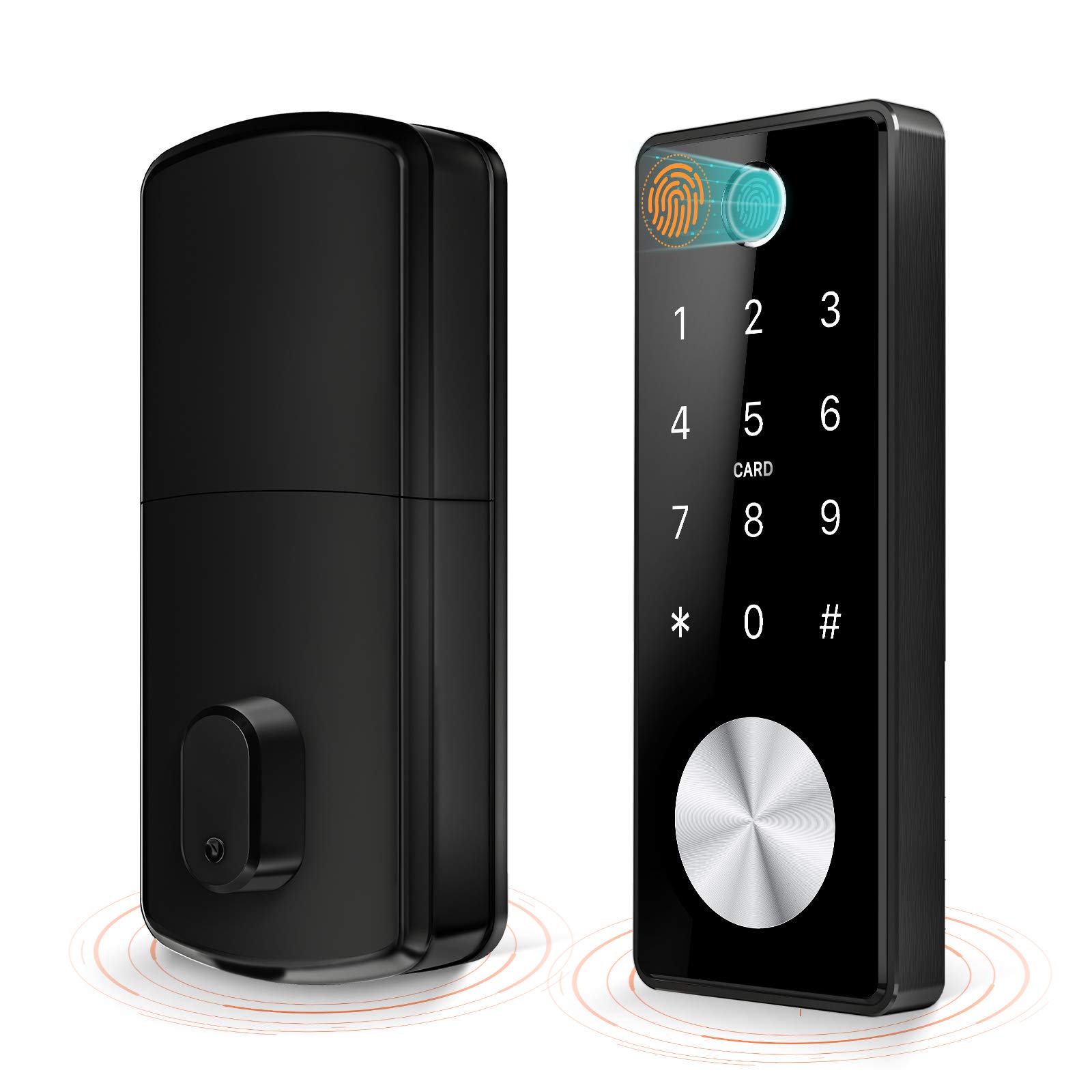 Buy Smart Deadbolt Keyless Entry Door Lock 5 in 1 Fingerprint Bluetooth