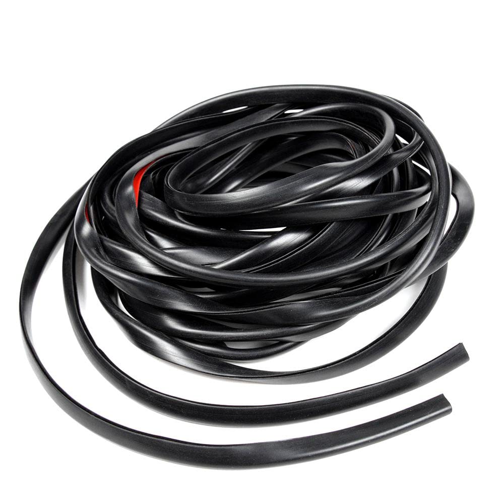 EPDM Rubber Fender Flares Edge Trim – Universal T-Style Seal With Self-Adhesive Tape, 18ft, Black - View #11