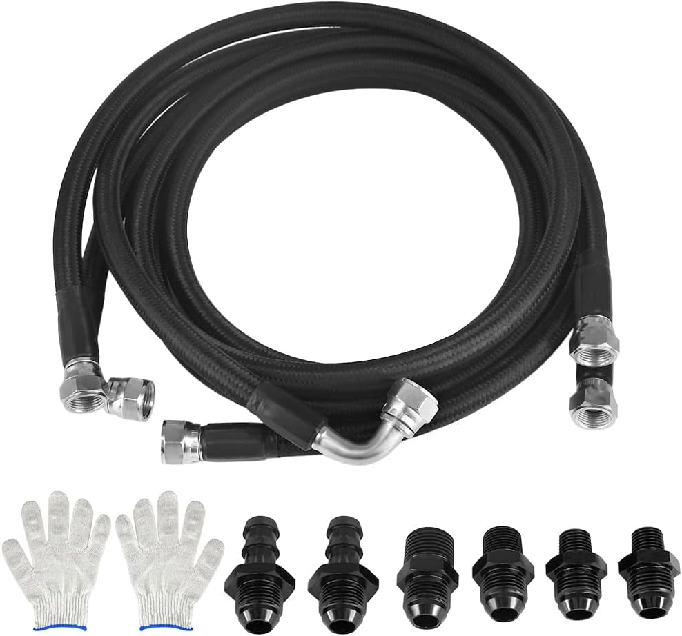 Heavy Duty Hose Transmission Cooler Lines Kit Fits for 1996