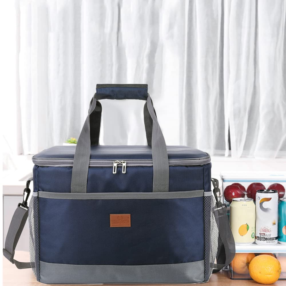Sac Glacière, Sac de Repas, Sac Isotherme, 36L Grande Capacité, avec Bandoulière Réglable, Pliable, Portable, Étanche, pour Pique Nique, Barbecue, Camping, Voyage