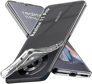 Realme 11 Pro+ Plus 5G جراب حماية شفاف ناعم من البولي يوريثين الحراري والسيليكون ممتص للصدمات وحماية كاملة للكاميرا لموبايل اوبو ريلمي برو بلس الجيل الخامس 5G