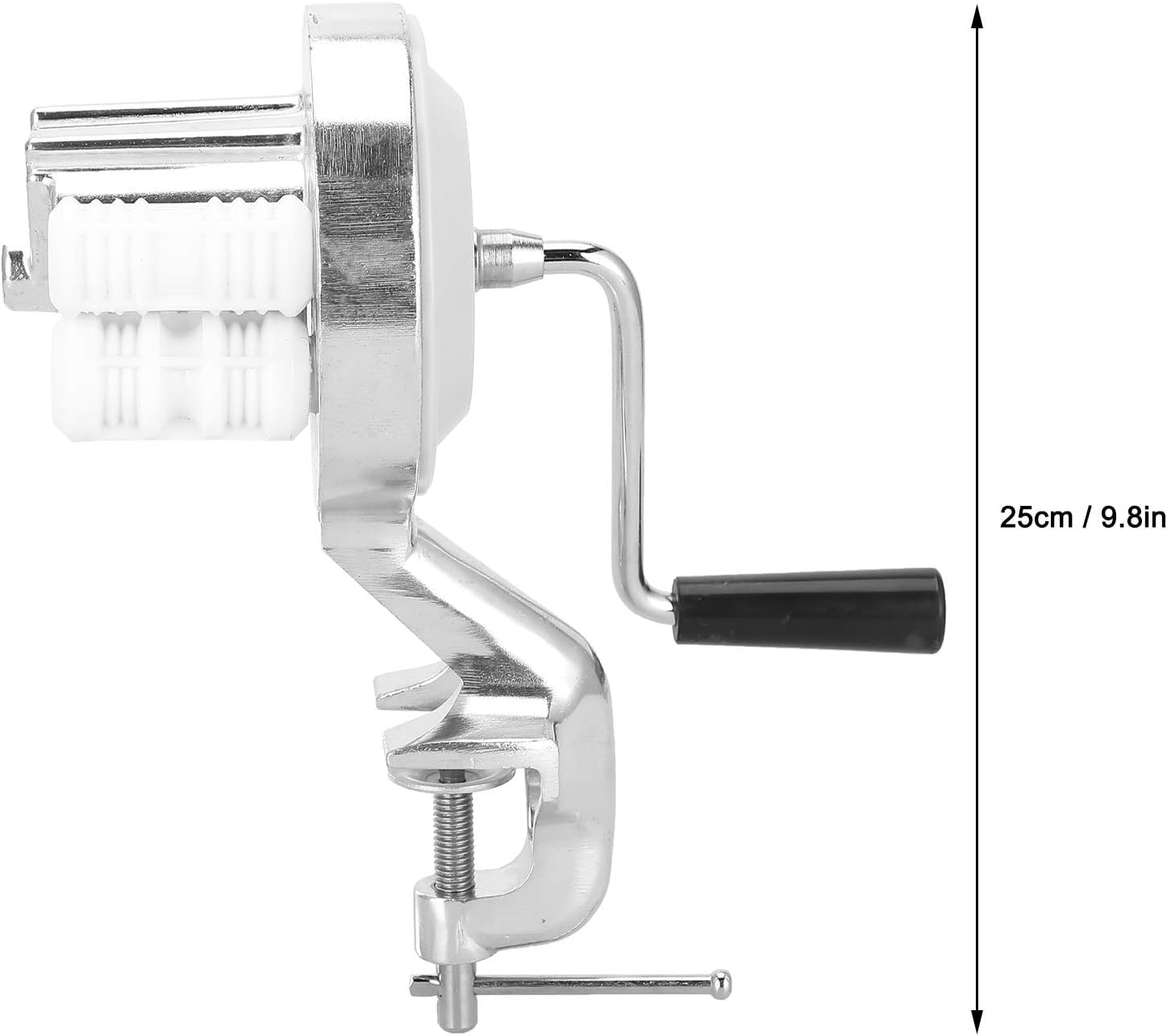 Prensa manual para pasta de macarrones, máquina para hacer fideos con manivela de acero inoxidable, herramienta de cocina compacta para pasta casera.