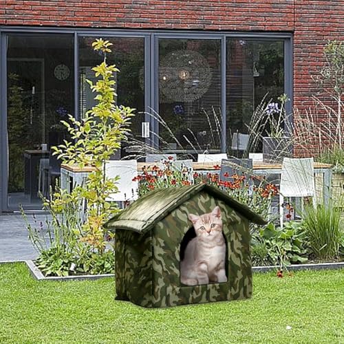 Image of Petslover Outdoor Dog beds Water Resistant Foldable Pet Cave Tent for Cats & Small Dogs Puppies Perfect for Indoors Outdoors