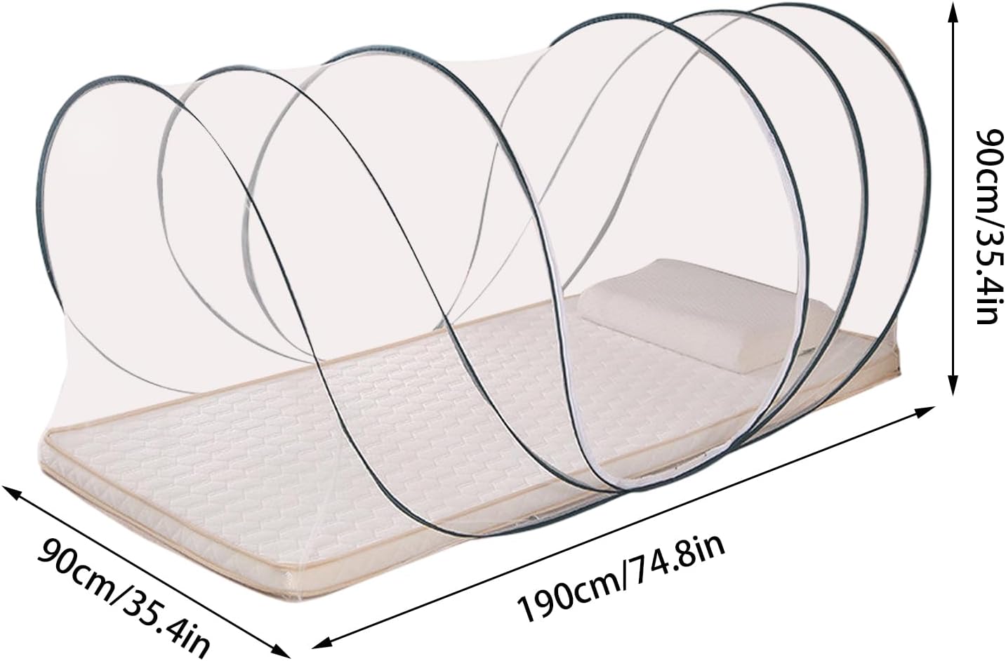 Genérico Sleeping Net Bed, Camping Mesh Travel Greater Convenience Tent with Single, Easy Installation for Home, Camping, Camping