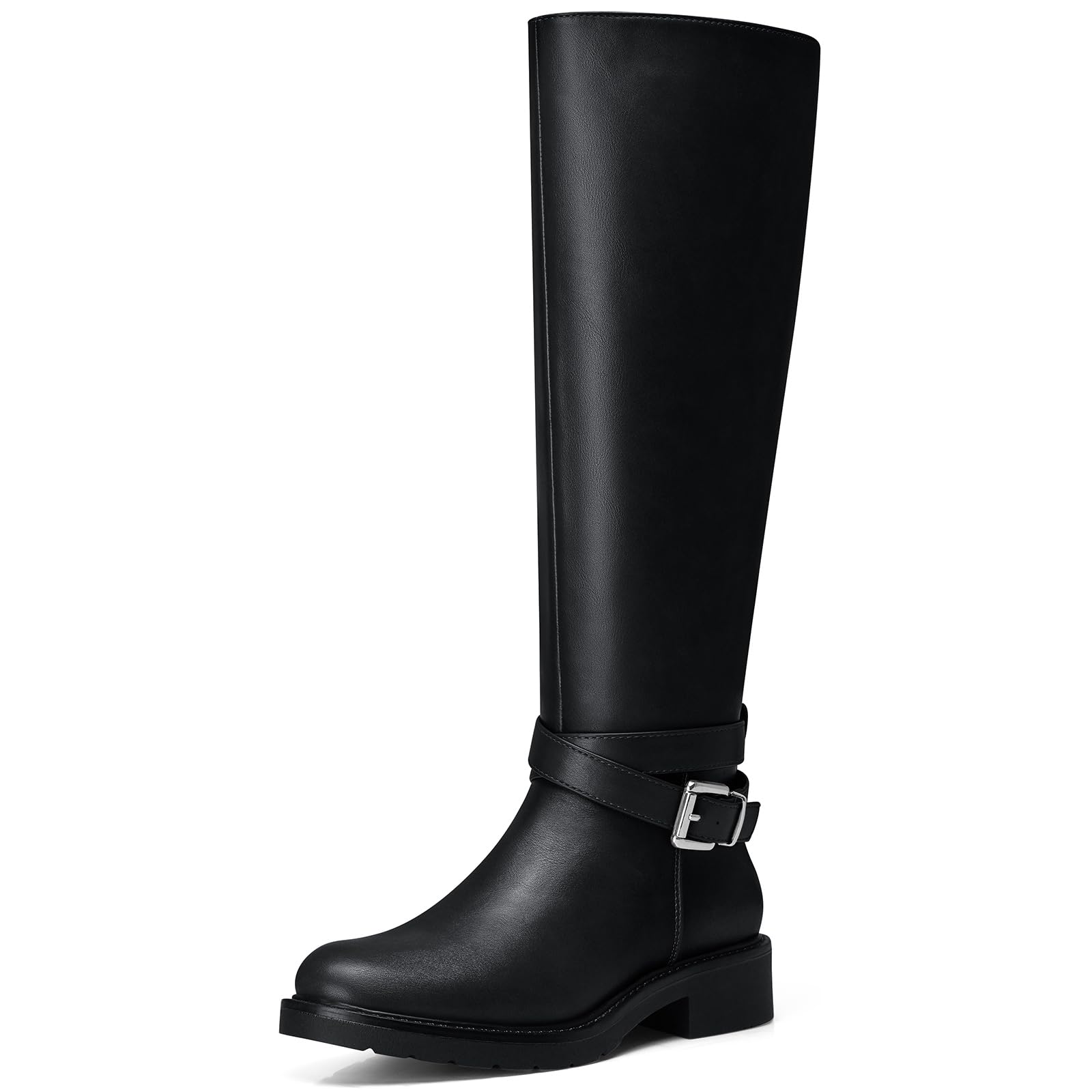 Women Knee High Boots 1 6 Inch Round Toe Tall Boot - Wide Calf Long Boots 2025 Fashion
