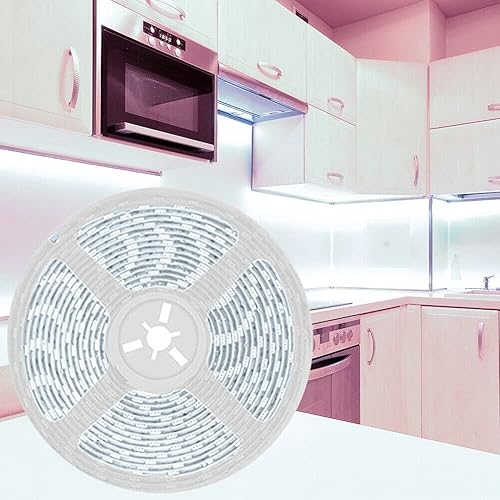 Miniatura 6 de AUSUKY Tira de luz LED Flexible Lámpara Diodo Cinta Set TV Pantalla de Escritorio Retroiluminación 5V USB (Luz blanca+9.8 ft)