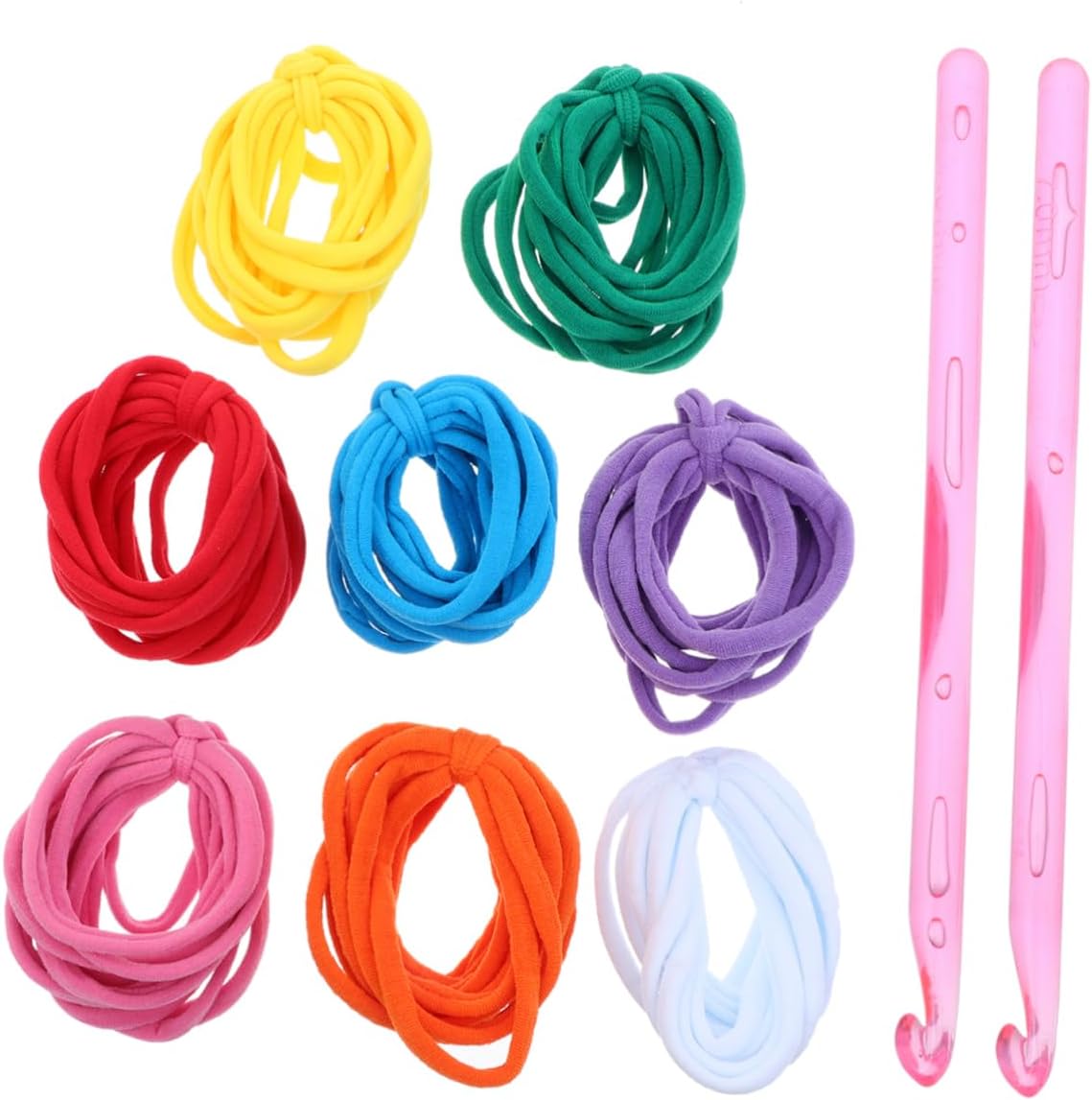 IWOWHERO 98pcs Loom Potholder Craft Kit Color Elastic Weaving Loops with Crochet Hooks for Boy Girl DIY Crafts for Hand-Eye Coordination and Creative Fun