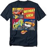 Blaze and The Monster Machines Monster Truck Birthday Crew Unisex Adult T Shirt