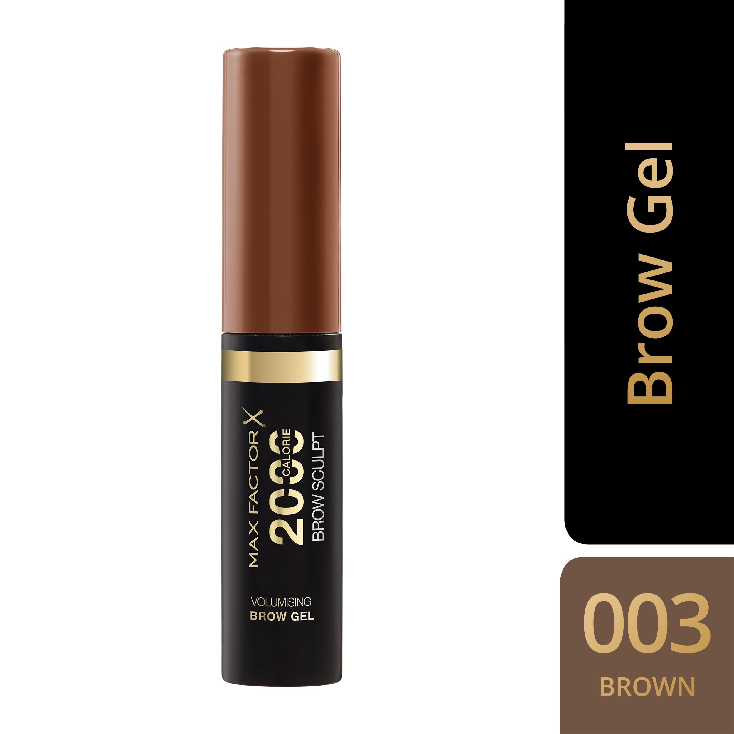Max Factor 2000 Calorie Volumising Brow Sculpt Gel, Long-Lasting, Plumped & Fuller-Looking Brows, Waterproof, Smudge-Proof - Image 2