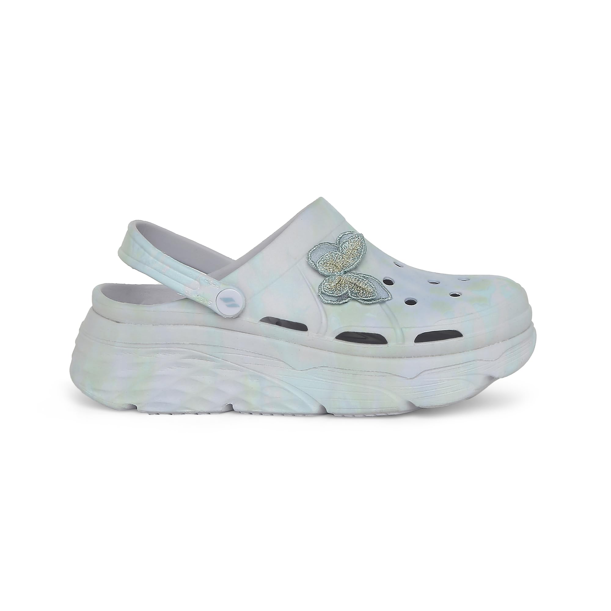 Skechers womens MAX CUSHIONING Black SANDAL -7 UK (10 US) (111351)